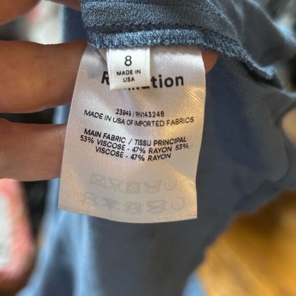 Reformation Tory Maxi Dress in Morning Glory Cut-Out Maxi Dress - Picture 5 of 6